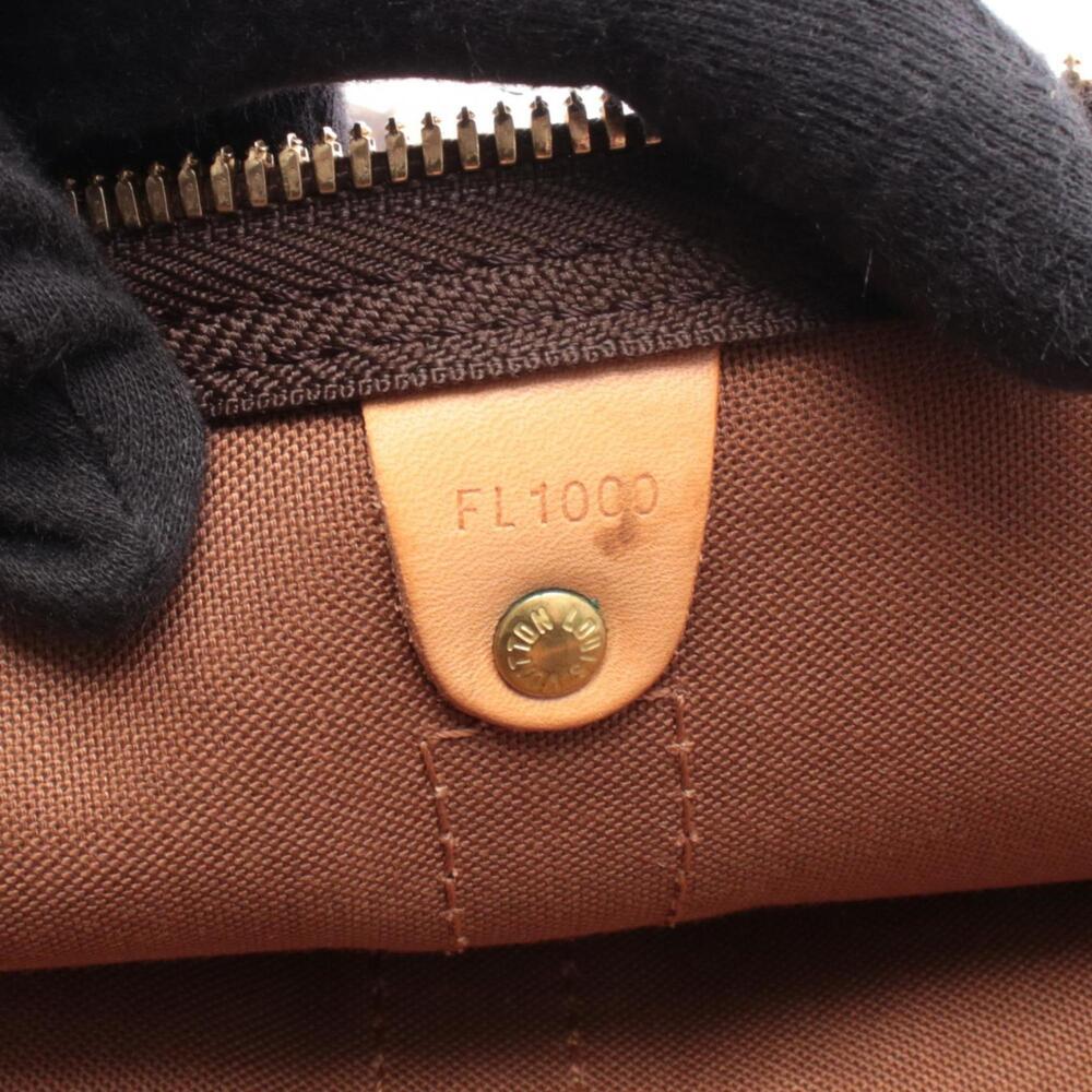 LOUIS VUITTON Authentic Brown Monogram Leather Keepall 50 Boston Bag - Picture 5 of 8